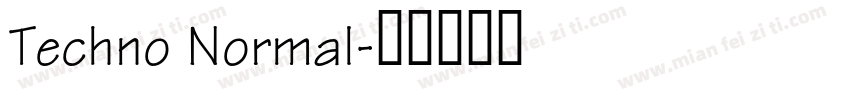 Techno Normal字体转换